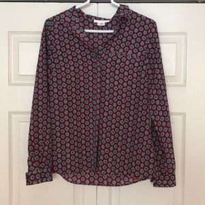 Urban outfitters silky paisley button up shirt